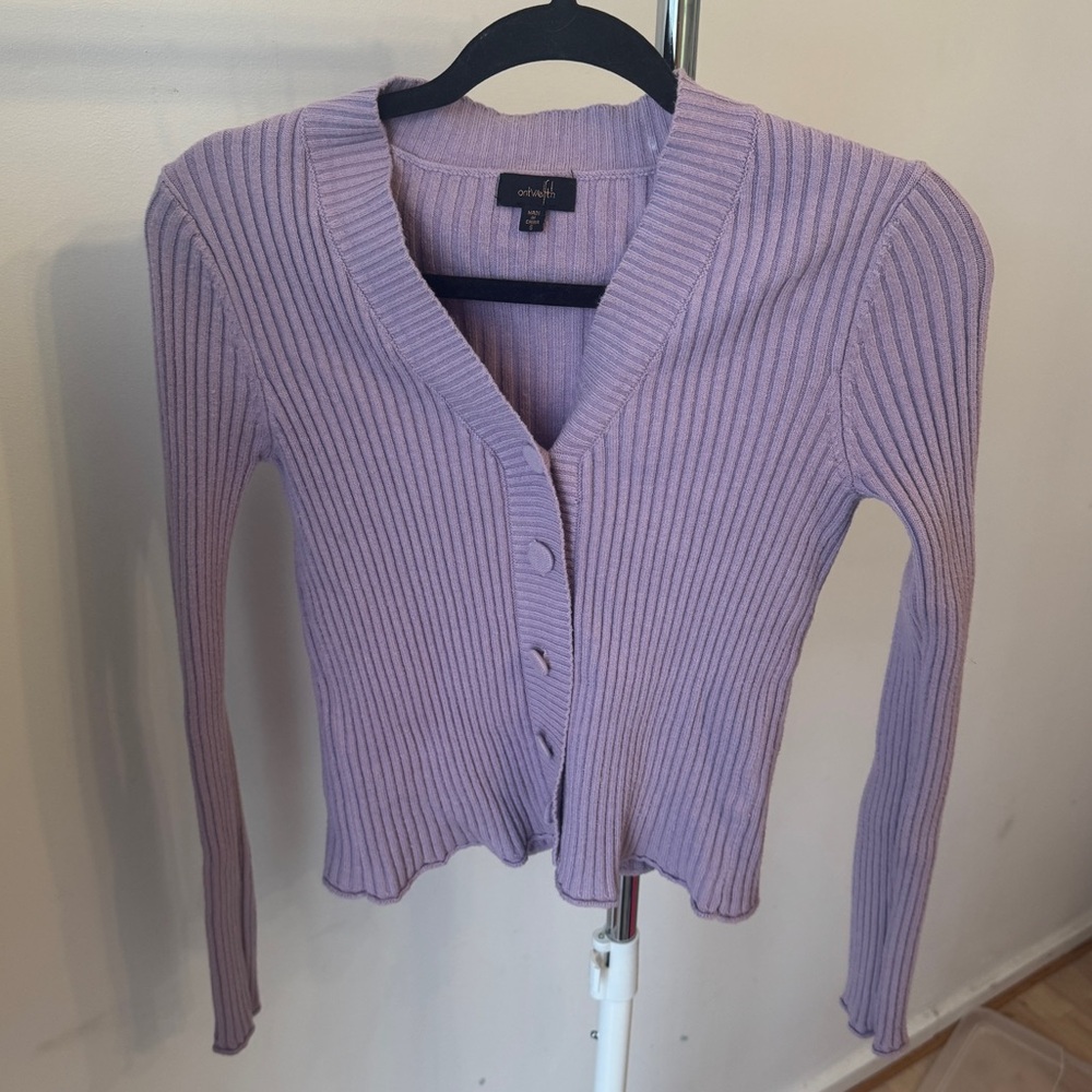 Light purple Cardigan Top